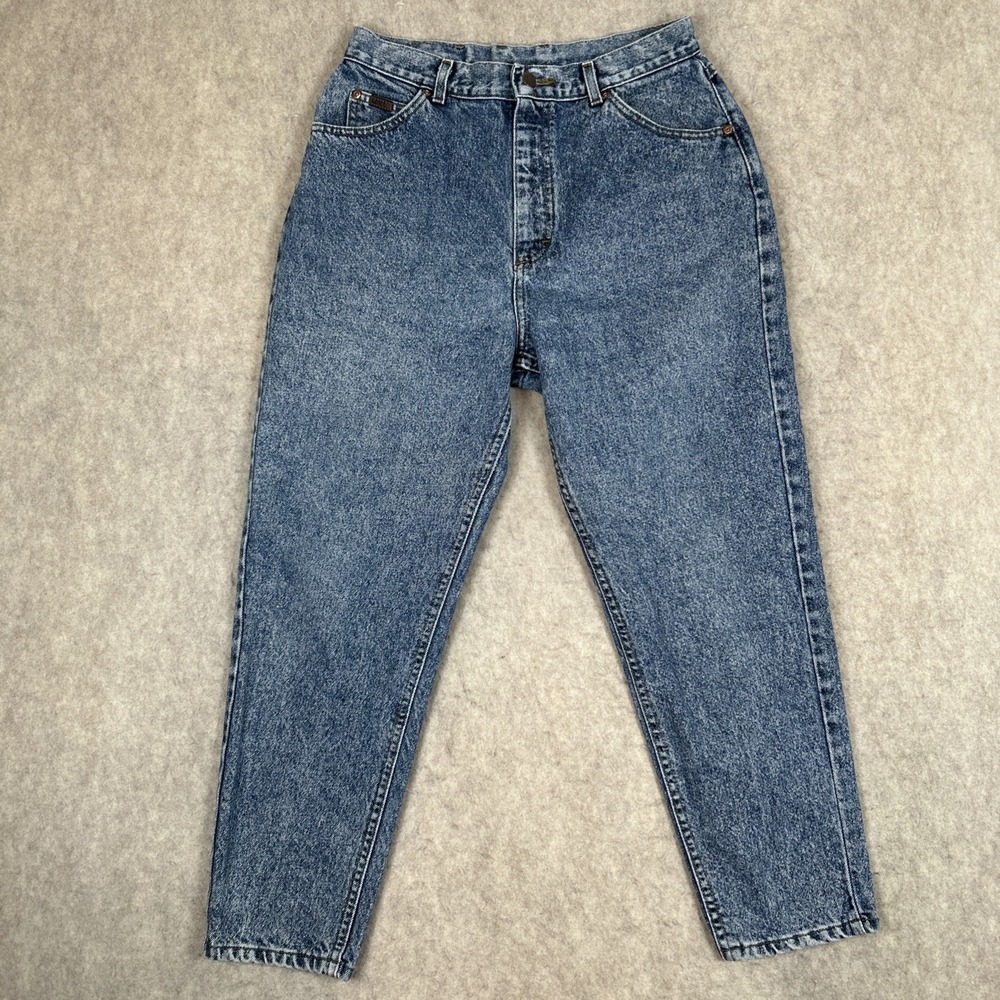 Vintage Lee Jeans Womens 14P Acid Wash Denim  Rare Made In USA‎